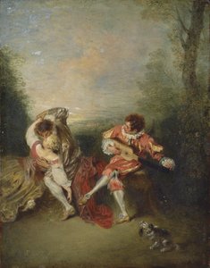 La Surprise - Jean Antoine Watteau