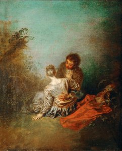 Le Faux Pas - Jean Antoine Watteau