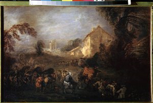 Le fardeau de la guerre - Jean Antoine Watteau