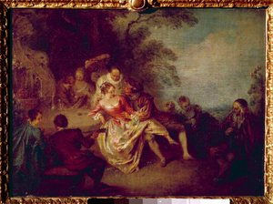 Réunion de comédiens - Jean Antoine Watteau