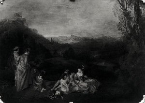 Amour paisible, vers 1718-19 - Jean Antoine Watteau