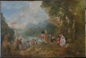 Pèlerinage à Cythère Embarquement pour Cythère, 1717