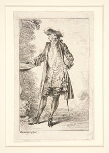 Planche de la série Figures de mode - Jean Antoine Watteau
