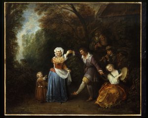 La danse champêtre - Jean Antoine Watteau