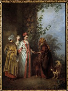 La diseuse de bonne aventure - Jean Antoine Watteau