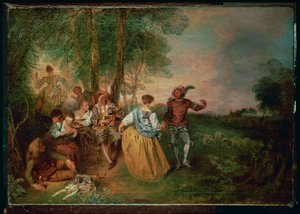 Les bergers (peinture sur bois)