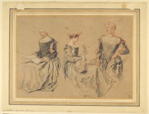 Trois Études de Femmes Assises