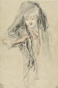 Femme avec voile - Jean Antoine Watteau