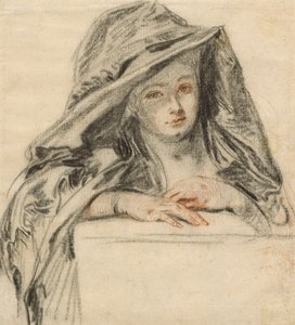 Femme en noir, vers 1719 - Jean Antoine Watteau