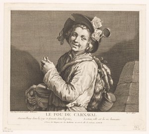 Garçon avec un pot de bruit