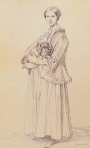 Portrait de Mademoiselle Marie Reiset, plus tard Vicomtesse Adolphe-Louis-Edgar de Segur-Lamoignon, 1850