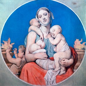 Étude pour le vitrail de la Chapelle Saint Ferdinand, 1833 - Jean Auguste Dominique Ingres