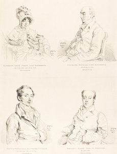 Sylvester (Douglas) Lord Glenbervie; Katherine Anne (North) Glenbervie; Frederic (North) Earl of Guilford; Frederic Sylvester Douglas - Jean Auguste Dominique Ingres