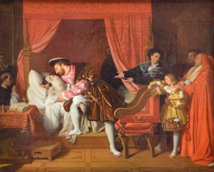 La mort de Léonard de Vinci - Jean Auguste Dominique Ingres