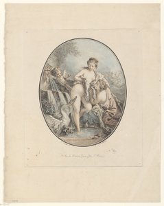 Léda et le cygne - Jean Augustin Léveillé