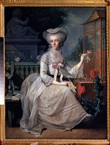 La jeune dame à la cage - Jean Baptiste Charpentier