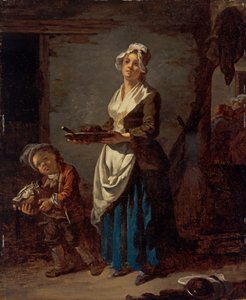 Une cuisinière et une soubrette - Jean Baptiste (1728 1806) Charpentier