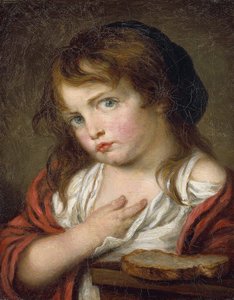 Petite fille boudeuse