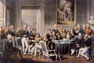 Congrès de Vienne 1814 (gravure en couleur)