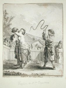 Supplication de Madame Lapoutkine, gravée par Jean Baptiste Tilliard - Jean Baptiste (after) Le Prince