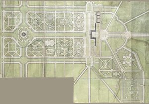 Conception pour le palais et le parc de Strelna, 1717 - Jean Baptiste Alexandre Le Blond
