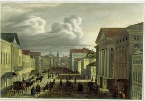 La rue Tverskaya à Moscou - Jean Baptiste Antoine Cadolie