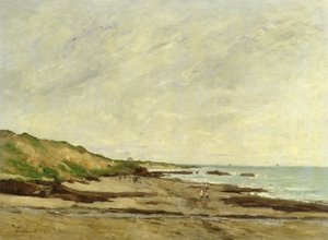 Vue Côtière avec des Figures sur une Plage, 1872 - Jean Baptiste Antoine Guillemet