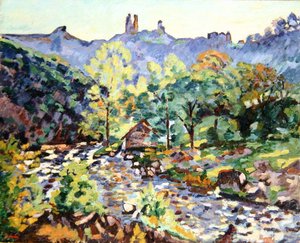 Ruines du château, Crozant, vers 1905