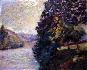 Lever de soleil à Crozant, Bretagne, vers 1916