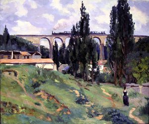 Le viaduc de Val-Fleury, Meudon (Hauts-de-Seine) - Jean Baptiste Armand Guillaumin