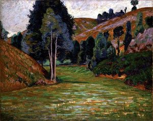 Vallée à Pontgibaud, vers 1890