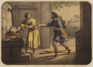Jacob et Ésaü - Jean Baptiste Auguste Leloir