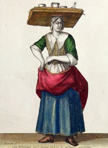 Le crieur de fromage, fin du XVIIe siècle - Jean Baptiste Bonnart