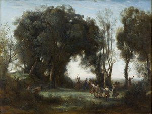 Un matin. La danse des nymphes, 1850 - Jean Baptiste Camille Corot