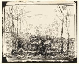 Un pique-nique dans la clairière - Jean Baptiste Camille Corot