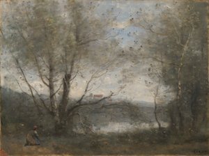 Un étang vu à travers les arbres - Jean Baptiste Camille Corot