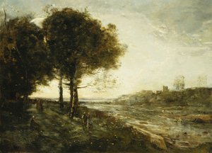 Un torrent dans des Romagnes - Jean Baptiste Camille Corot