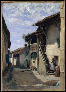 Une rue de village, Dardagny - Jean Baptiste Camille Corot