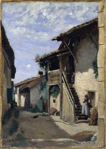Une Rue de Village : Dardagny - Jean Baptiste Camille Corot