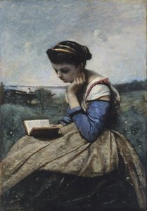 Une femme lisant
