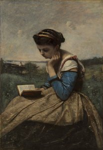 Une femme lisant, 1869 et 1870