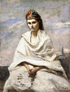 Un jeune Grec avec un châle blanc - Jean Baptiste Camille Corot