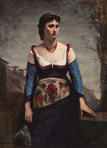 Agostina - Jean Baptiste Camille Corot