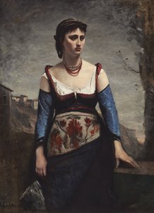 Agostina - Jean Baptiste Camille Corot