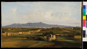 Aqueduc dans la campagne romaine