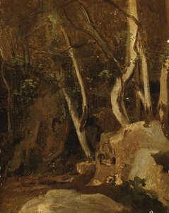 À Civita Castellana, Rochers boisés, 1825-28
