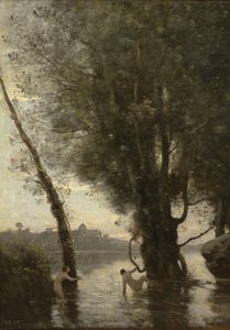 Baigneurs des îles Borromées, c.1865-70 - Jean Baptiste Camille Corot