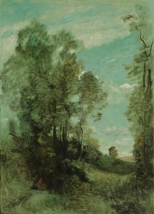 Paysage arboré (matin) - Jean Baptiste Camille Corot