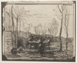 Petit déjeuner dans une clairière - Jean Baptiste Camille Corot