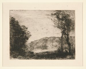 Campagne boisée - Jean Baptiste Camille Corot